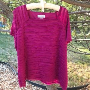 Allison Daley Lined Ruffled Shirt